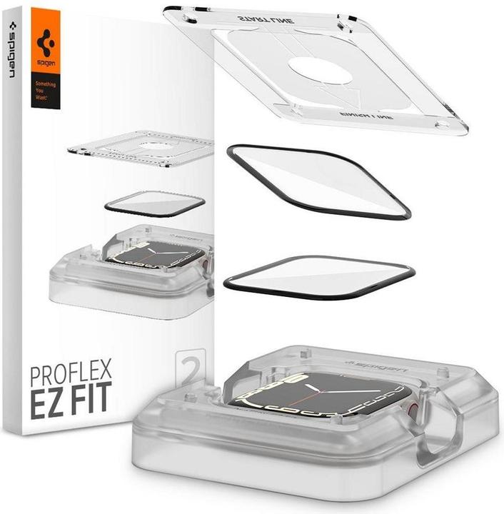 Spigen ProFlex EZ FIT Apple Watch 7 45mm 2szt./2pcs AFL04051 Szkło Hybrydowe