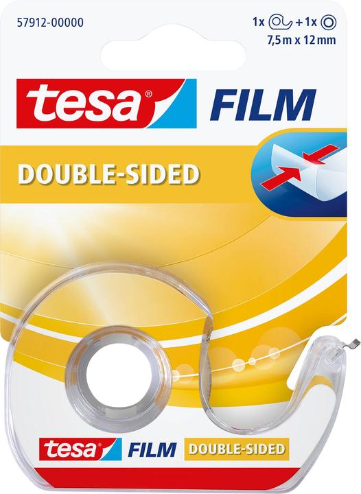 tesa Sellotape dispenser and 1 roll double sided (12 mm)