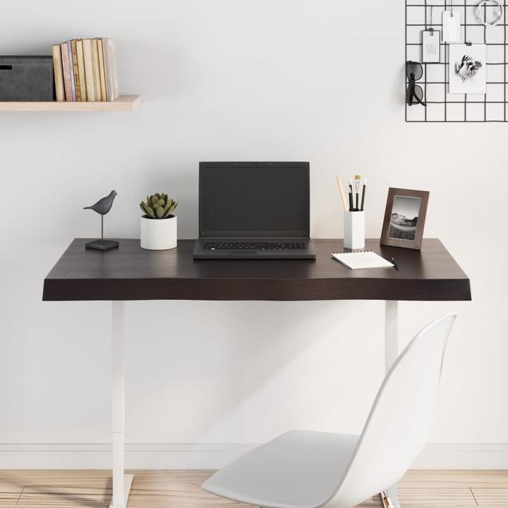 Image du produit VidaXL Tischplatte 100x40x6 cm Massivholz Eiche Behandelt (100 x 40 x 6 cm)