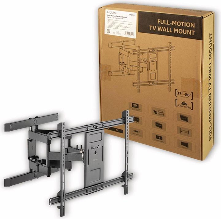Immagine prodotto LogiLink Staffa per TV LCD / TV LCD curvo (full-motion) (Muro, 80", 60 kg)