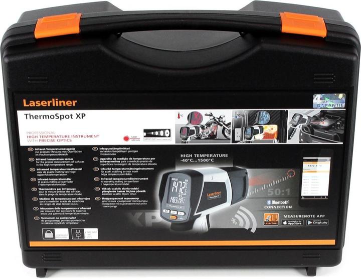 Actual product image Laserliner Infrared thermometer ThermoSpot XP (-40°-1500°C50:1, K-type, USB, BLE)