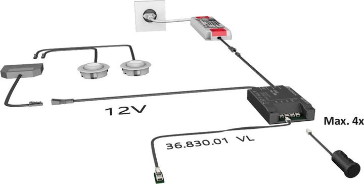 Produktbild Halemeier Taster zum Einbohren MultiSwitch