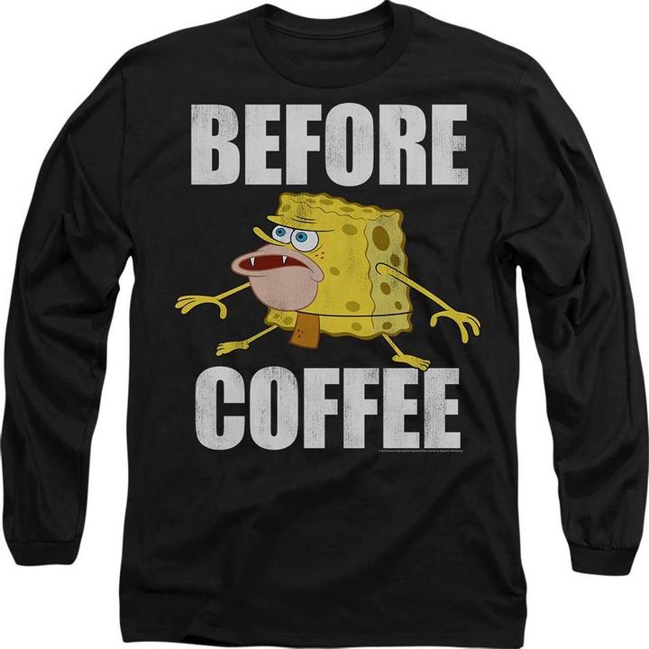 Produktbild Spongebob Squarepants Before Coffee Meme TShirt (XL)