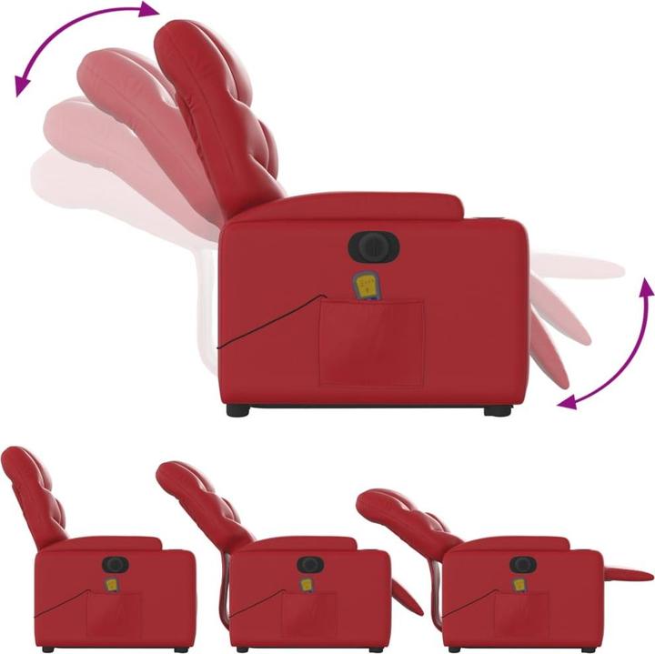 Image du produit VidaXL Fauteuil de massage avec releveur électrique Similicuir