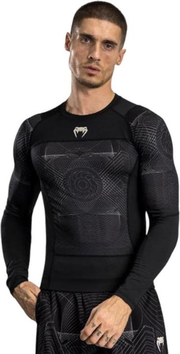Actual product image Venum G-Fit Air Long Sleeve Rashguard Deep Black Desert Sand (XL)