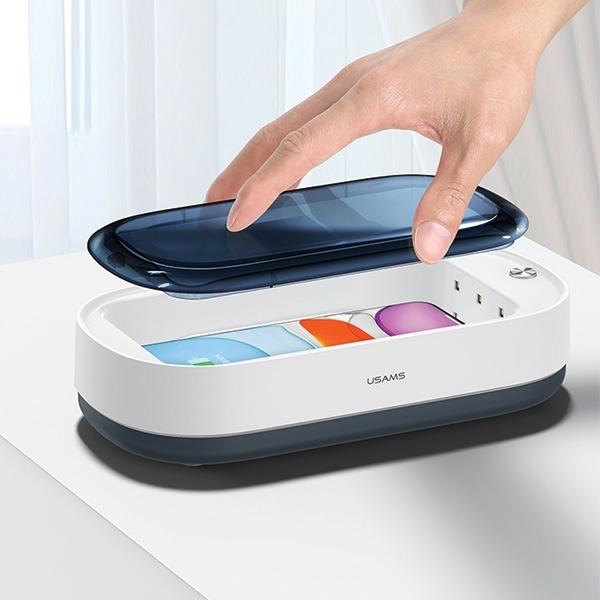 Produktbild Usams UV-Sterilisations-Box mit Qi Ladestation