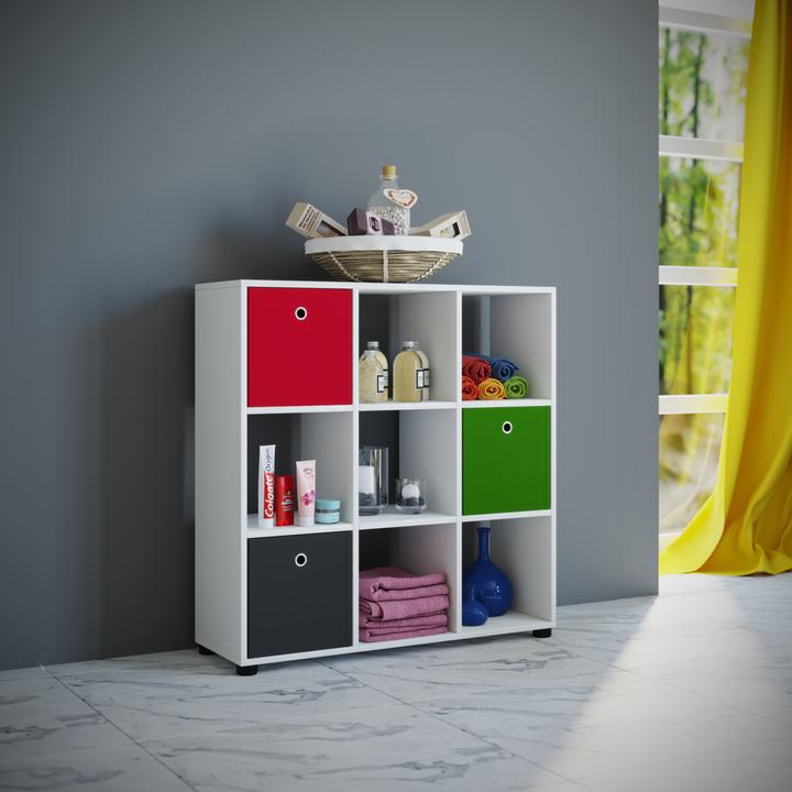 Produktbild VCM Holz Raumteiler Stand Regal Benas 3x3 (90 x 30 x 30 cm)