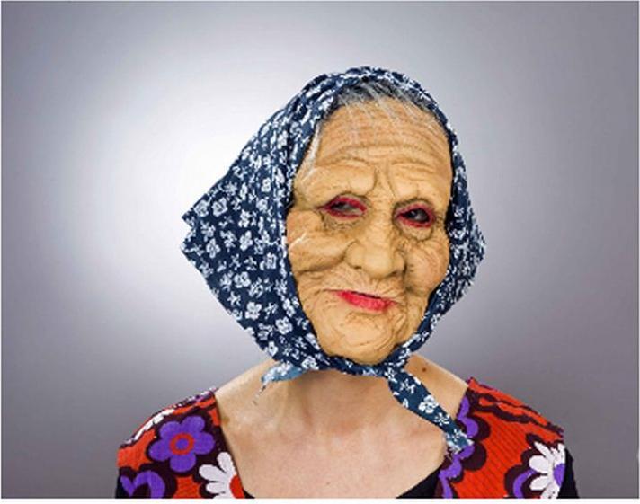 Immagine prodotto Festartikel Müller Maschera da strega con foulard, in lattice