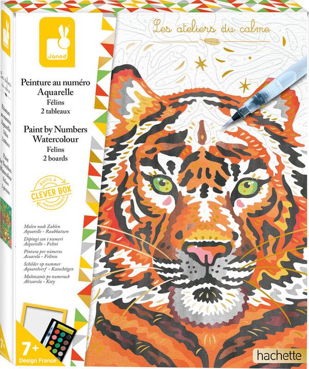 Actual product image Janod Painting by Numbers Cats of Prey