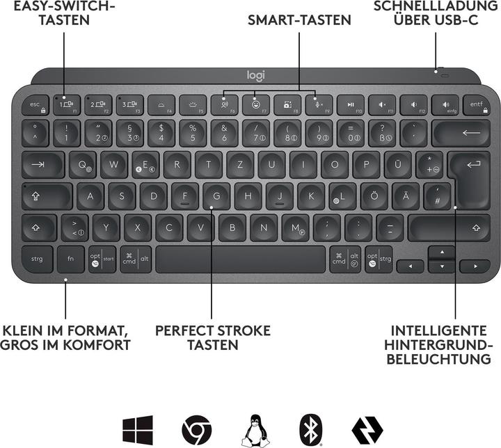 Image du produit Logitech MX Keys Mini Business (CH, Sans fil)