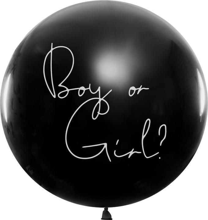 Produktbild Partydeco Luftballon Boy or Girl – Junge blau gefüllt, Ø 1 m, 1 Stk