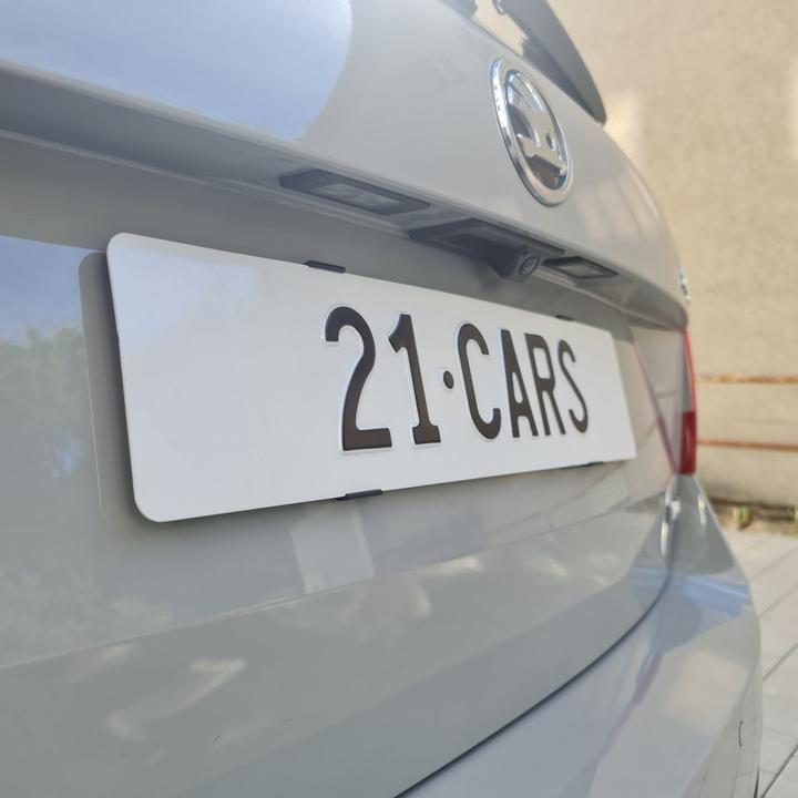 Actual product image 21cars Click licence plate holder portrait format (Front + rear, Portrait format)