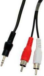 Sbox 3.5mm M.->2 X RCA M, 2M 3.5-2RCA-M/M-2 (2 m)