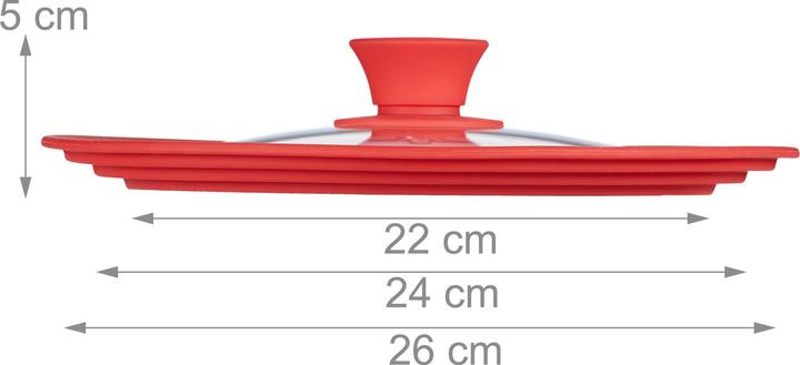 Produktbild Relaxdays Topfdeckel (26 cm, Kunststoff)