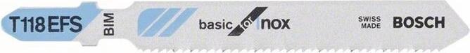 Image du produit Bosch Professional Zubehör Lame de scie sauteuse PRO Stainless Steel T118EFS, 83 mm, 5 pcs.