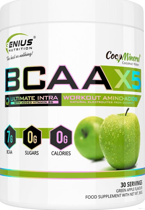 Actual product image Genius Nutrition BCAA-X5 (Green apple, 1 pcs., 460 g)