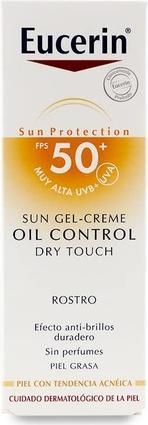 Actual product image Eucerin Sun Cream Oil Control Dry Touch Fps50 50ml (Suntan cream, SPF 50+, 50 ml)