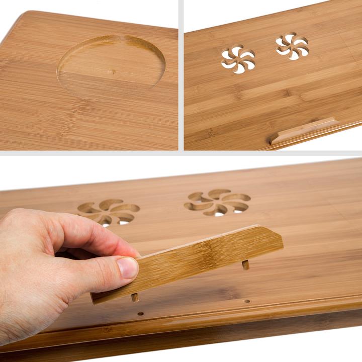 Immagine prodotto tectake Tavolo porta pc portatile regolabile in altezza