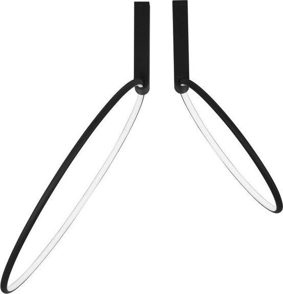 Image du produit Nova Luce GARVE LED Plafonnier noir 70W blanc chaud 20x60cm dimmable 9085245