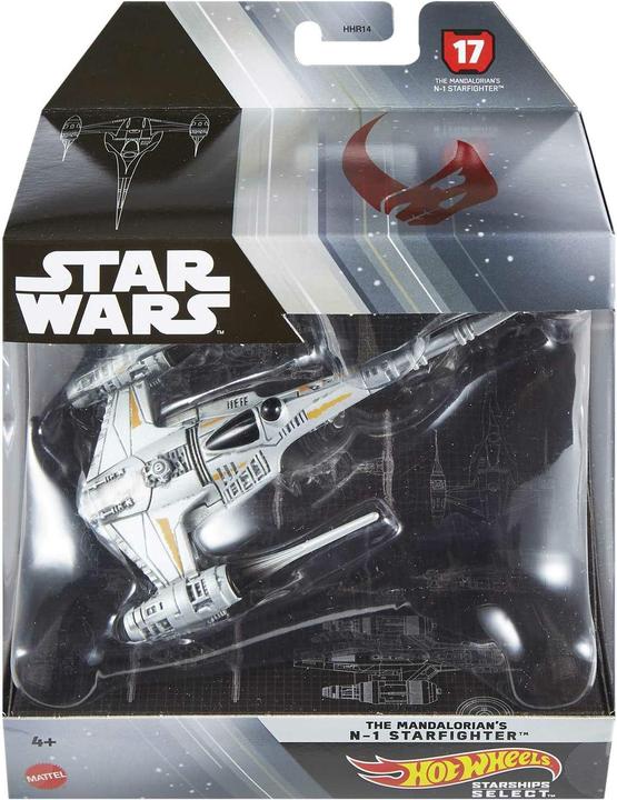 Mattel Star Wars Hot Wheels Starships Select DieCast Model The Mandalorian's N-1 Starfighter