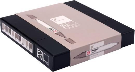 Immagine prodotto Talens Penna a punta di feltro Pantone set di 9 Grigio caldo (3 mm)