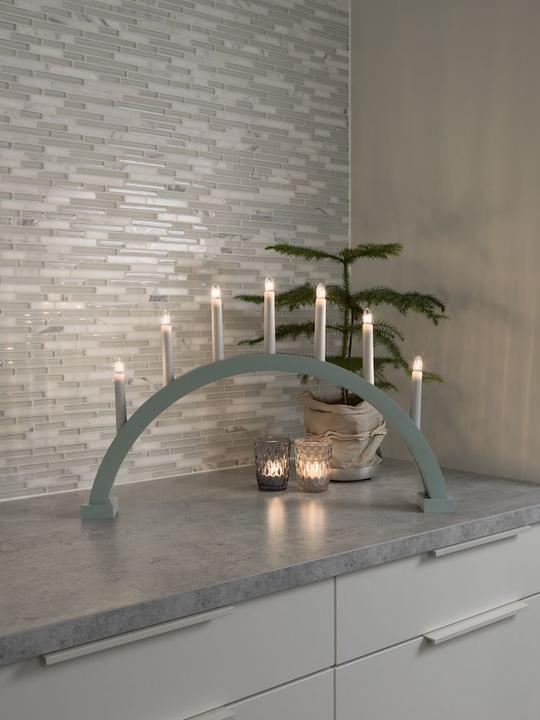 Actual product image Konstsmide Wooden candlestick Clear bulb 22