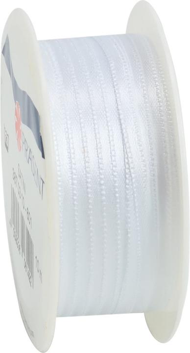 Actual product image Pattberg Gift Ribbons Satin White 10m (Gift ribbon, 1 x)