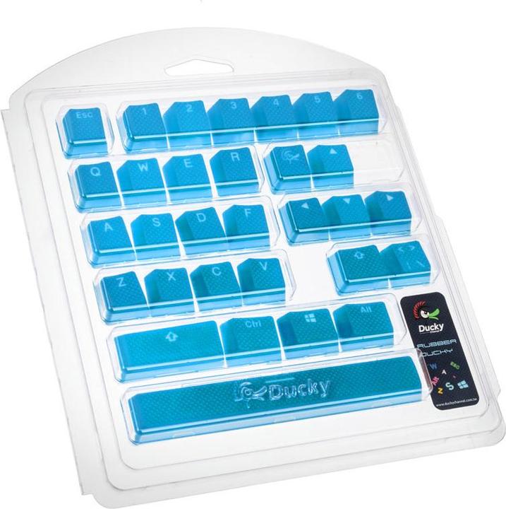Actual product image Ducky Rubber Keycap Set, 31 keys, double shot, rubberized, for backlight