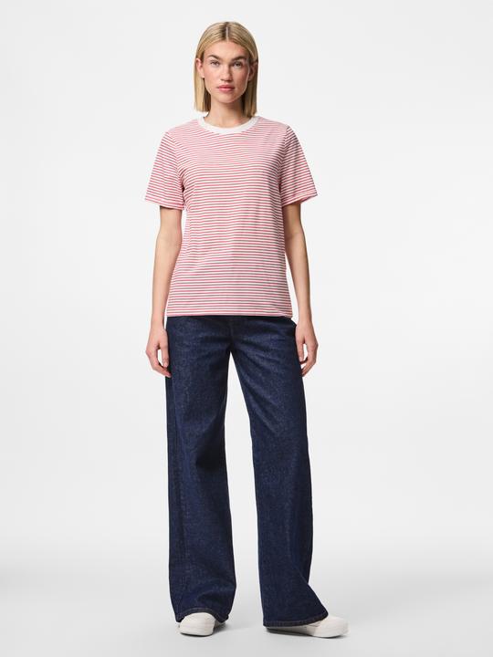 Produktbild Pieces Pcria Ss Fold Up Tee Stripes Noos Bc (XS)