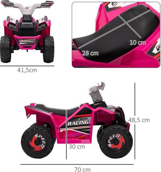 Image du produit Swisshandel24 Quad électrique pour enfants, quad électrique, fonction avant, fonction arrière, 6V, 1,5-3 ans, 2,5 (6 V)
