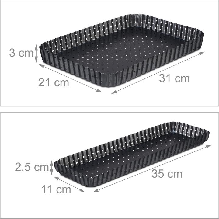 Produktbild Relaxdays 2-tlg. Tarteform-Set