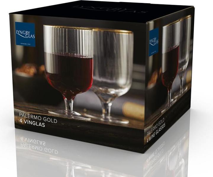 Immagine prodotto Lyngby 30 cl - Vetro - Trasparente/bordo sagomato (30 cl, 4 Occhiali, Set di bicchieri da vino)