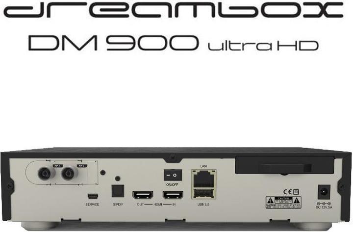 Produktbild Dreambox DM 900 ultra HD (2x DVB-C/T2 (Twin), CI-Schacht)