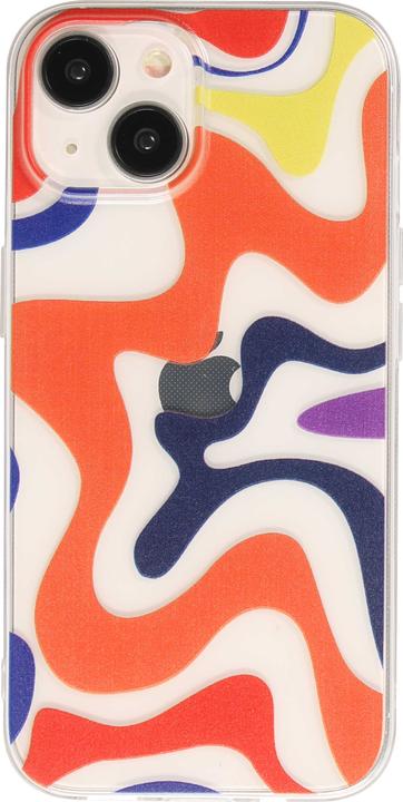 Produktbild PhoneLook Hülle Gummi Silikon farbige Wellen Margarita (Apple iPhone 14)