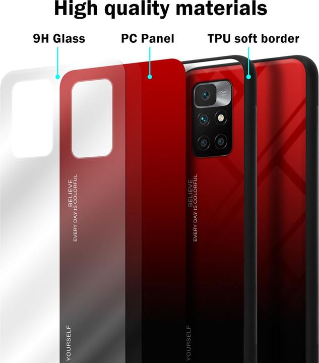Actual product image Cadorabo TPU 2 colors glass envelope (Xiaomi Redmi 10, Xiaomi Redmi Note 11)