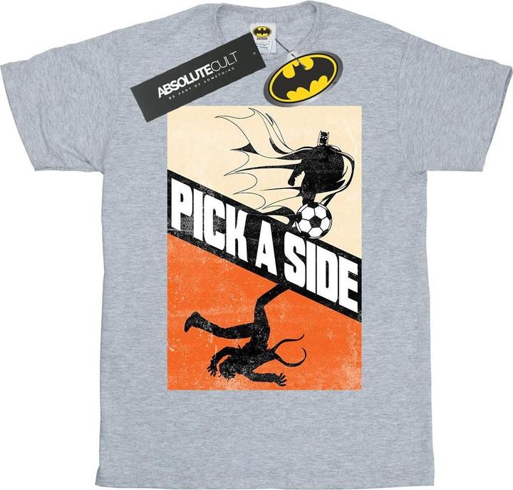 Actual product image Girls Batman Football Pick A Side Cotton T-Shirt (116)