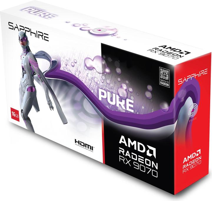 Produktbild Sapphire Pure Radeon RX 9070 (16 GB)