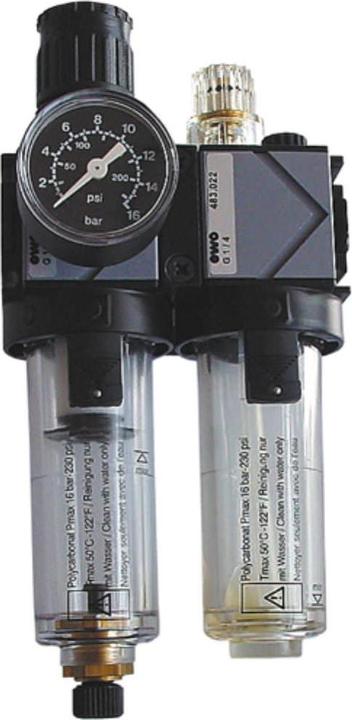 Actual product image EWO Maintenance unit type 488 - variobloc thread G 1/4 ″ manual BG I 2-piece 1500 l/min
