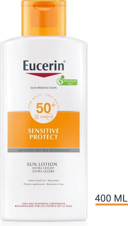 Image du produit Eucerin SUN Lotion corporelle extra légère SPF 50 (Lotion solaire, SPF 50, 400 ml, 463.75 g)