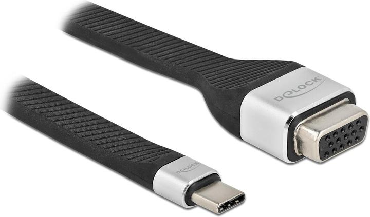 Image du produit Delock Câble plat FPC USB Type-C™ vers VGA (DP Alt Mode) 13 cm (USB-C, 13 cm)