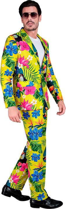 Produktbild Widmann Party Fashion Anzug mit Neon Tropen Muster Jackett & Hose (M)