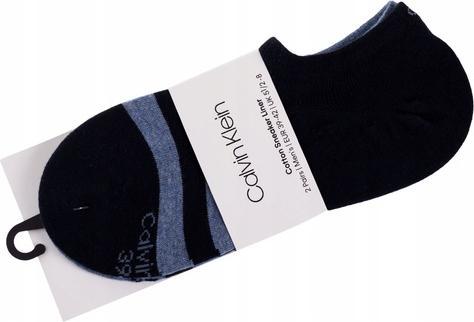 Actual product image Calvin Klein Socks Mens Liner 2p Sized Seth Socks, Blue Combo, 43/46 (43 - 46)