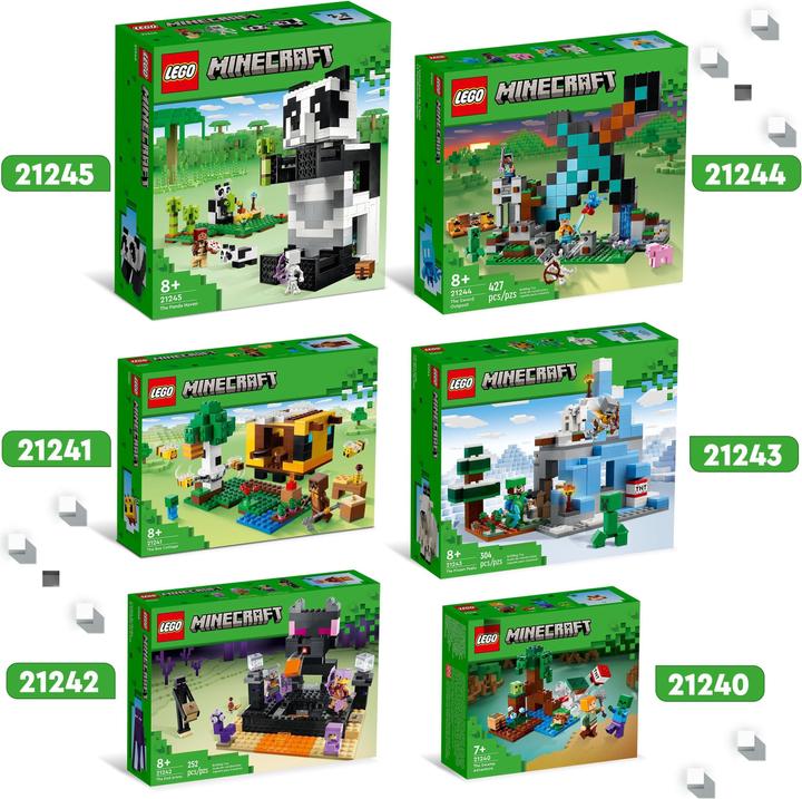 Actual product image LEGO The Panda House (21245, LEGO Minecraft)