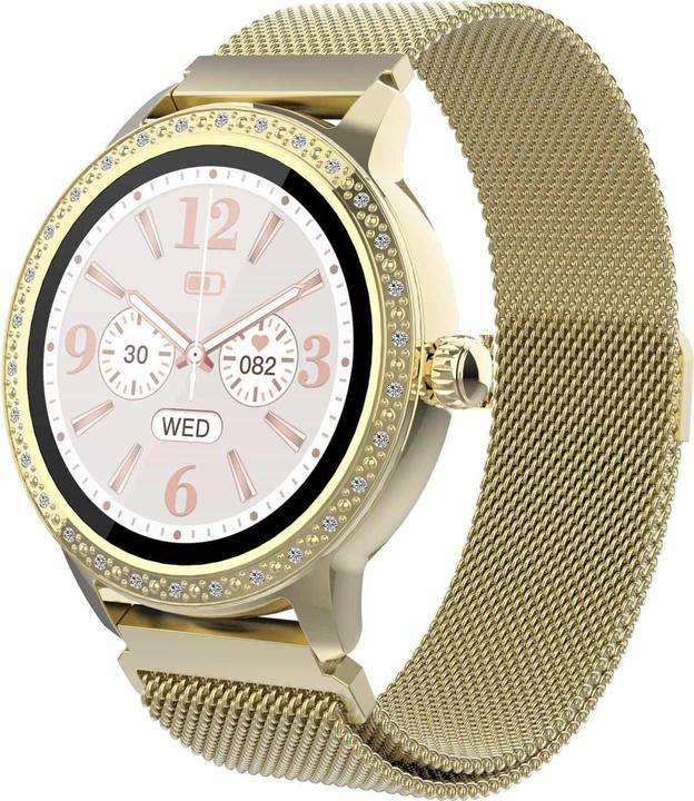 Denver SW-360 Gold smart watch with mesh bracelet