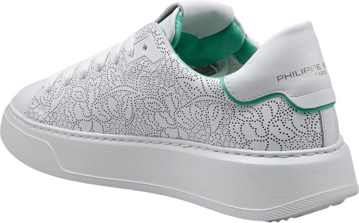 Immagine prodotto Philippe Model temple perforated leather sneakers color white and green (42)