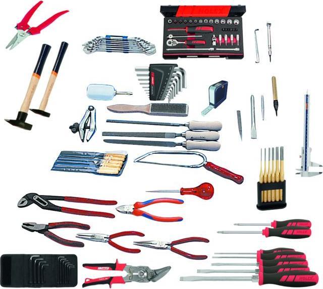 Produktbild Mechaniker-Werkzeugsortiment, 94-teilig ohne Tasche (94 Teile)
