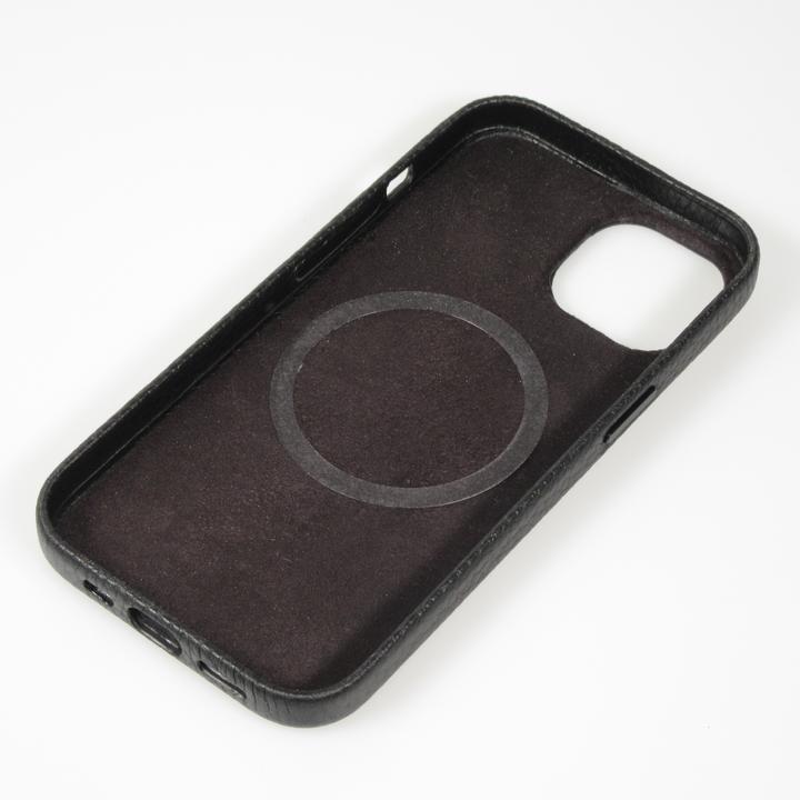 Actual product image PhoneLook Coque Cuir de veau luxe grainé intégral avec boutons métalliques et MagSafe (Apple iPhone 14 Pro Max)
