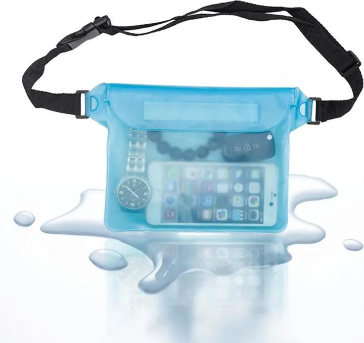 Immagine prodotto Techsuit - Waterproof Pouch - Universal Silicone Big Bag for Accessories - Blue