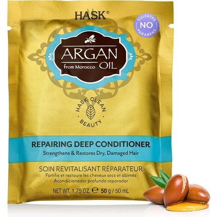 Hask Argan Oil Repairing Deep Conditioner Sachet Moisturizing for All Hair Types 50ml (50 ml)