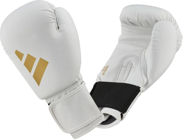 Produktbild adidas Boxhandschuhe Speed 50, ADISBG50 white/gold (14 OZ)
